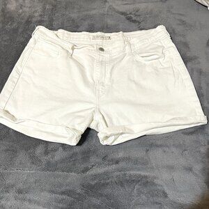 LEVI STRAUSS & CO. 515 JEANS SHORTS WHITE MID RISE SIZE 16